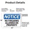 Signmission No Firearms Allowed On Property OSHA Notice Sign, Plastic, 24in W x 18in L, 2PK OS-2PACK-NS-P-1824-L-16103 - alternate 4